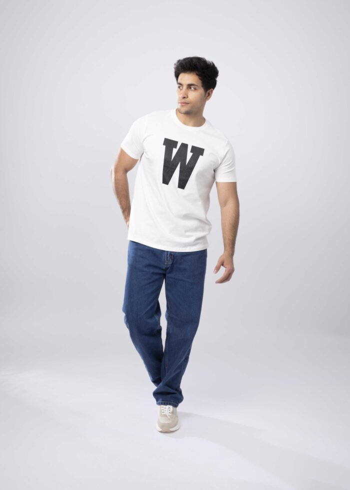 Men "W" Printed T-Shirt - Image 1