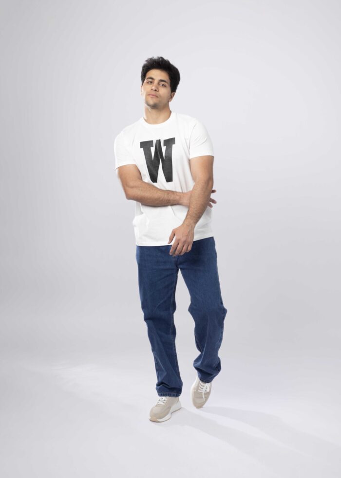 Men "W" Printed T-Shirt - Image 2