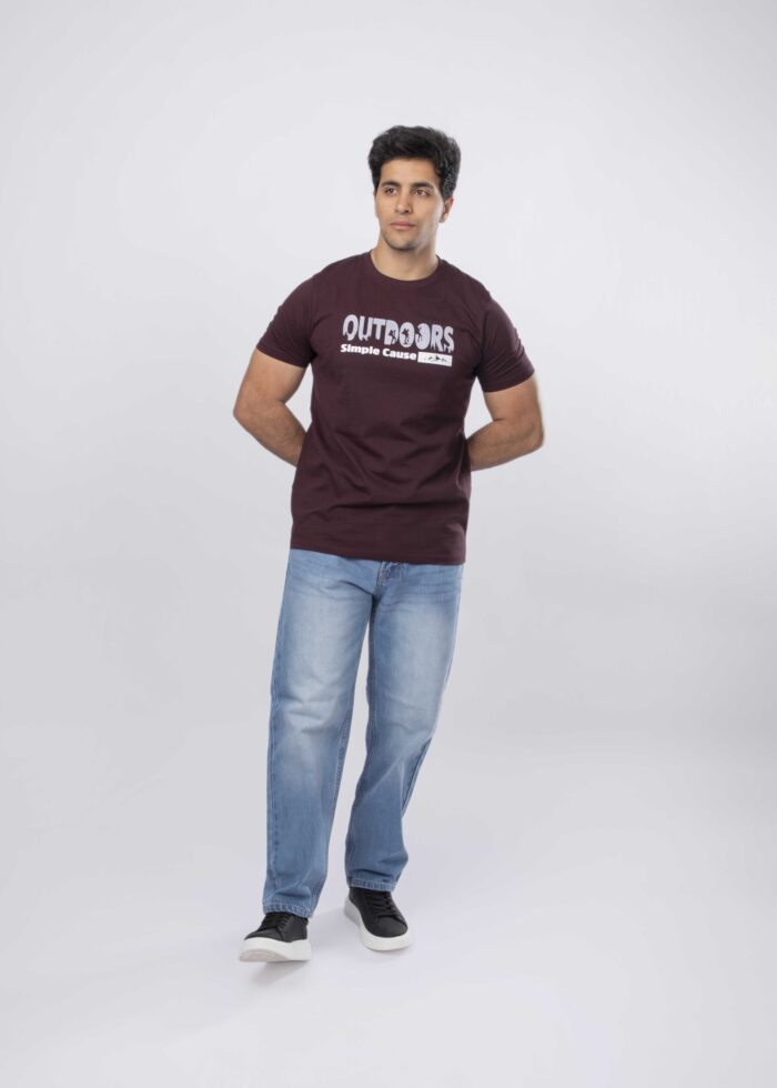 Men "Outdoors" Printed T-Shirt - Image 1