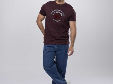 Men "Warrior" Printed T-Shirt