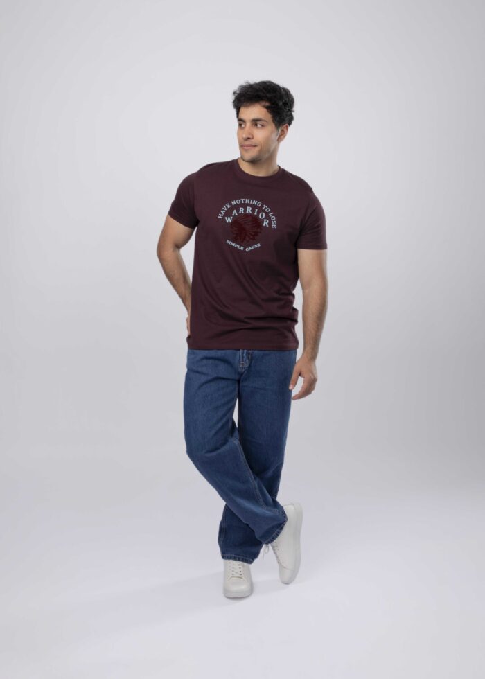 Men "Warrior" Printed T-Shirt - Image 1