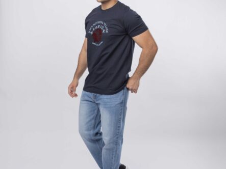 Men "Warrior" Printed T-Shirt