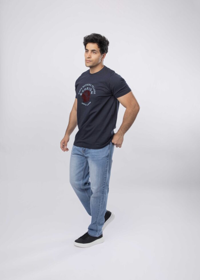 Men "Warrior" Printed T-Shirt - Image 1