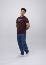 Men "In the Quietude of Simplicity, Find Serenity" Printed T-Shirt - Image 2