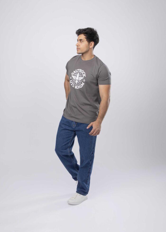 Men "SALTROCK UTD KNGM" Printed T-Shirt - Image 1