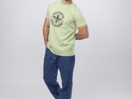 Men "SALTROCK UTD KNGM" Printed T-Shirt