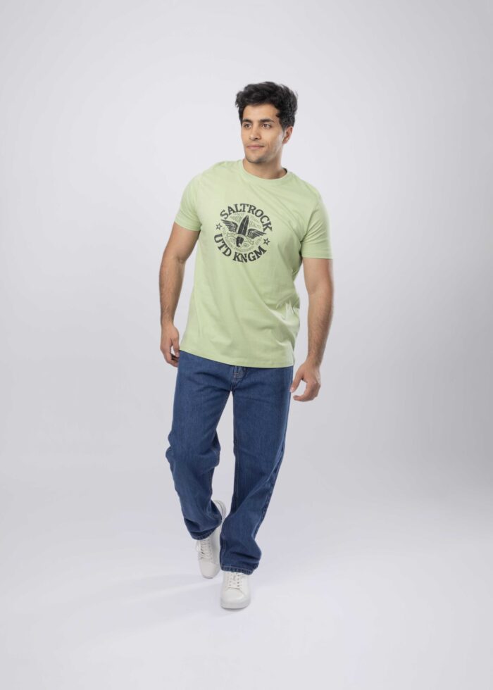 Men "SALTROCK UTD KNGM" Printed T-Shirt - Image 2