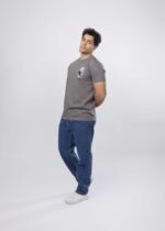 Men "Without geometry life is pointless" Printed T-Shirt - Image 2