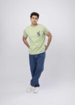 Men "Without geometry life is pointless" Printed T-Shirt - Image 2