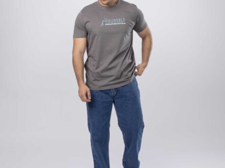 Men "Push yourself" Printed T-Shirt
