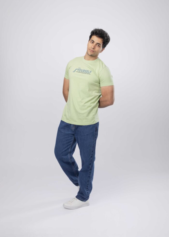 Men "Push yourself" Printed T-Shirt - Image 2