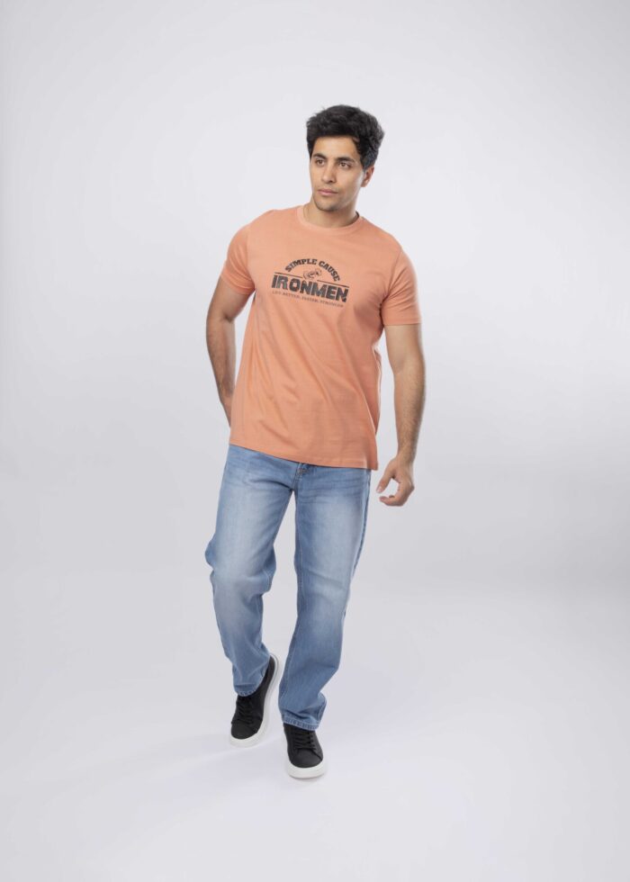 Men "Iron Men" Printed T-Shirt - Image 2