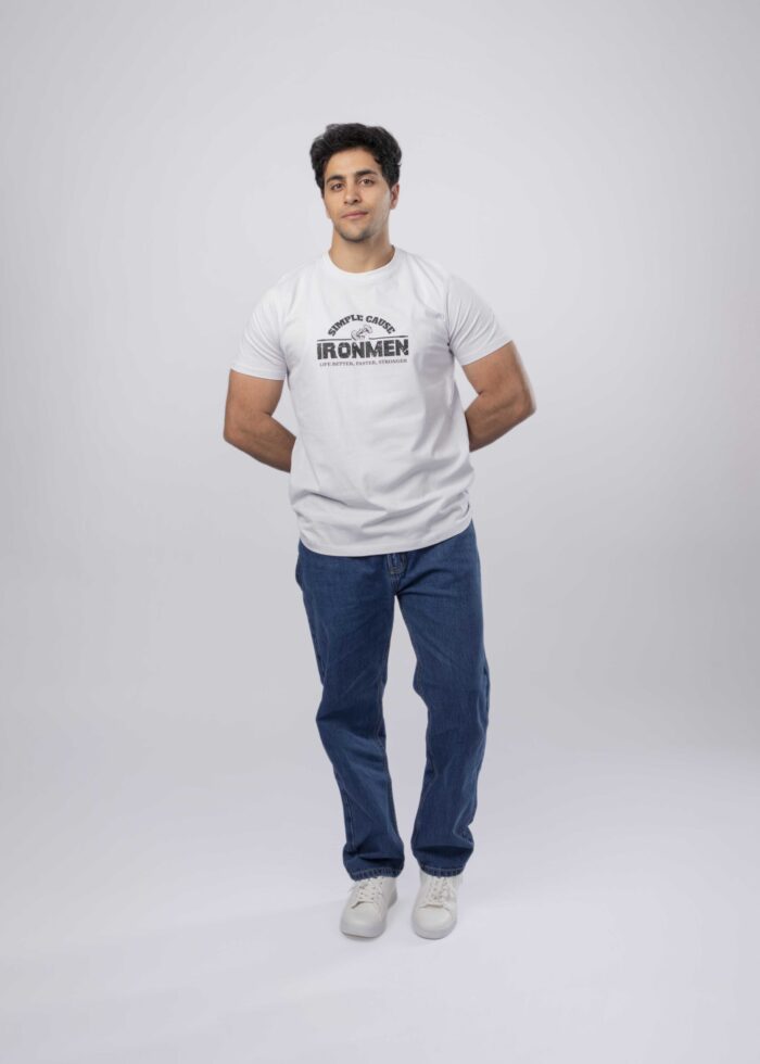 Men "Iron Men" Printed T-Shirt - Image 1