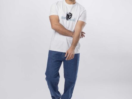 Men "Warrior" Printed T-Shirt