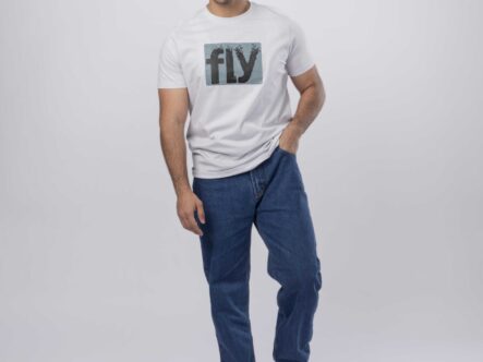 Men "Fly" Printed T-Shirt