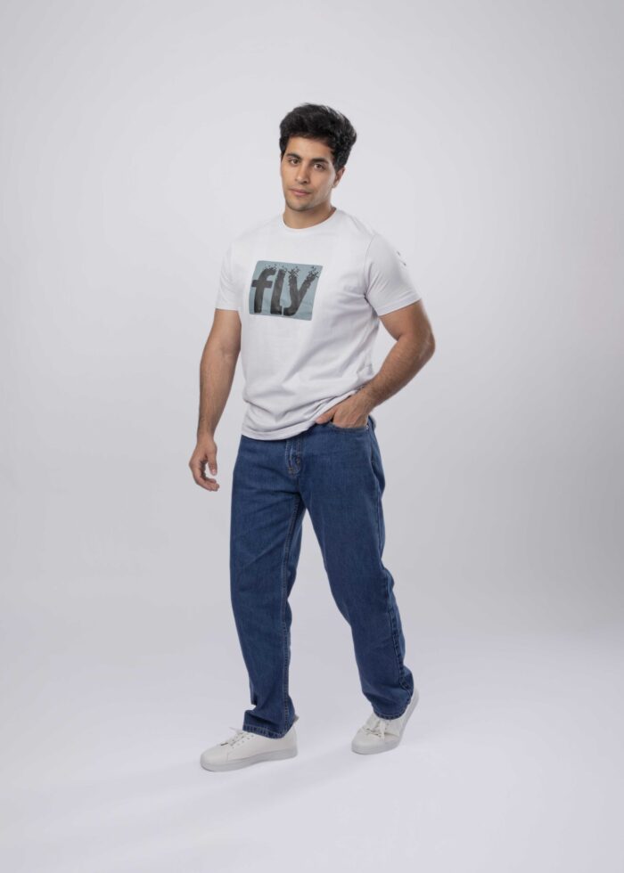 Men "Fly" Printed T-Shirt - Image 2