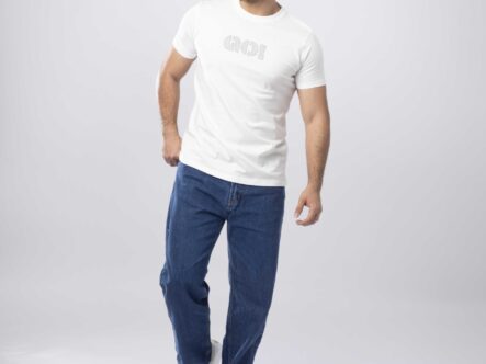 Men "Go" Printed T-Shirt