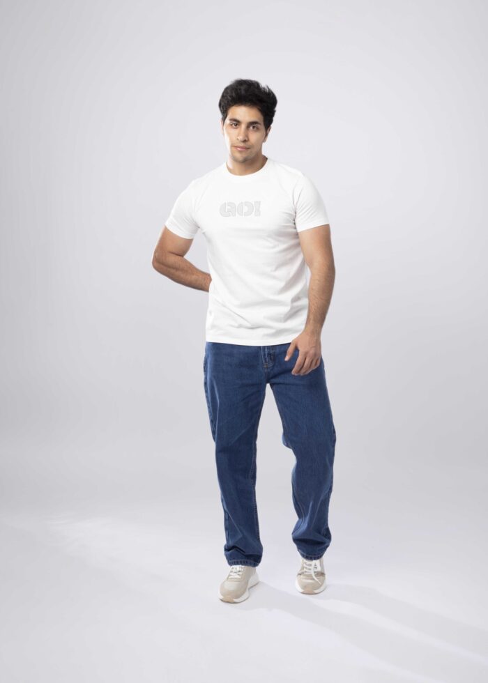 Men "Go" Printed T-Shirt - Image 2