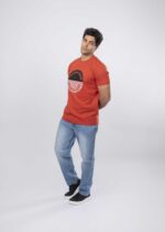 Men "Holiday More, Stress Less" Printed T-Shirt - Image 2