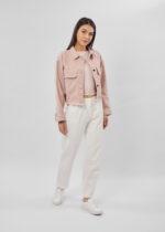 ⁦جاكيت نسائي جينز قصير⁩ - الصورة ⁦2⁩