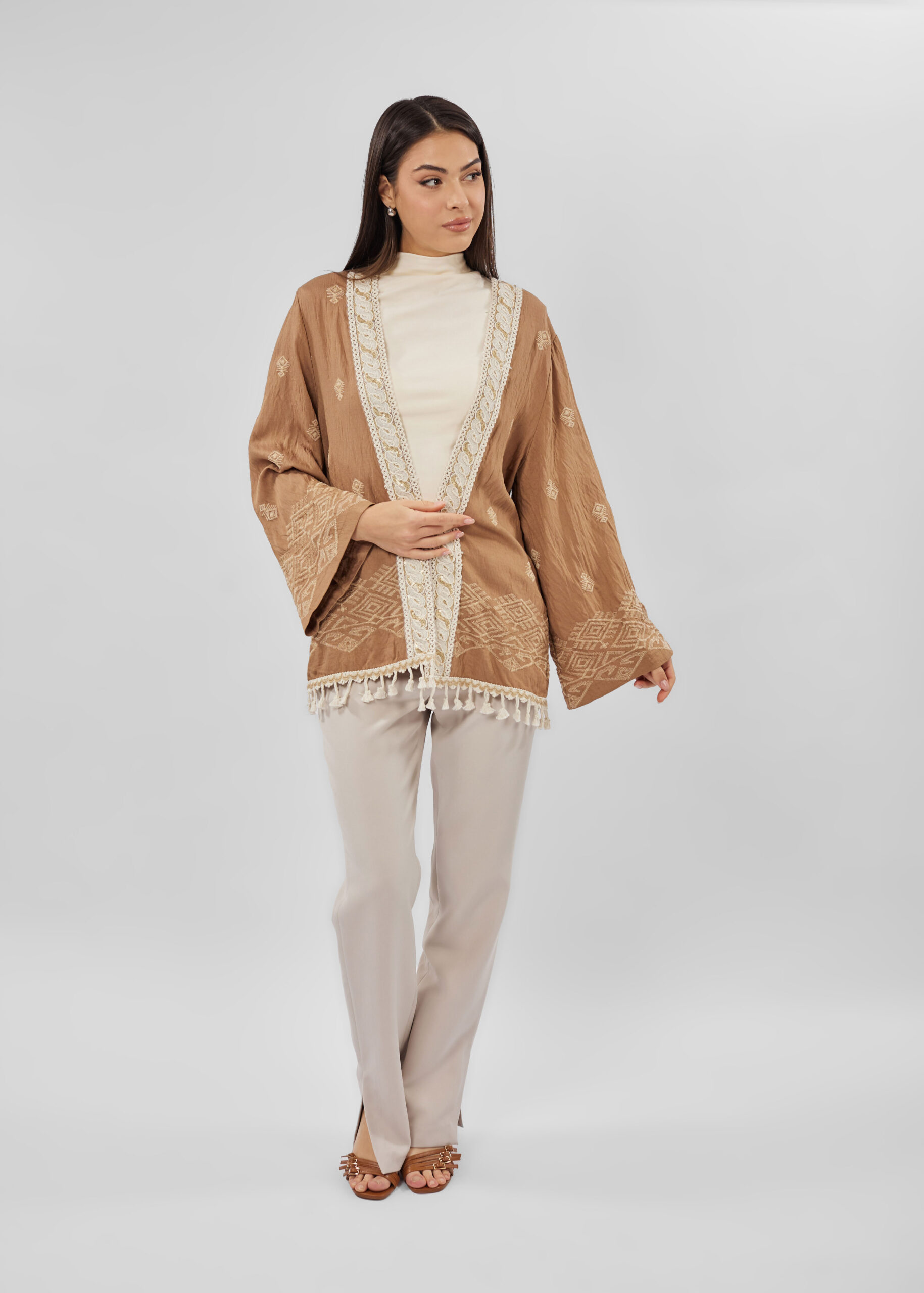 Women Embroidery Cardigan