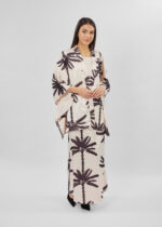 Women Printed Satin Cardigan - Image 2