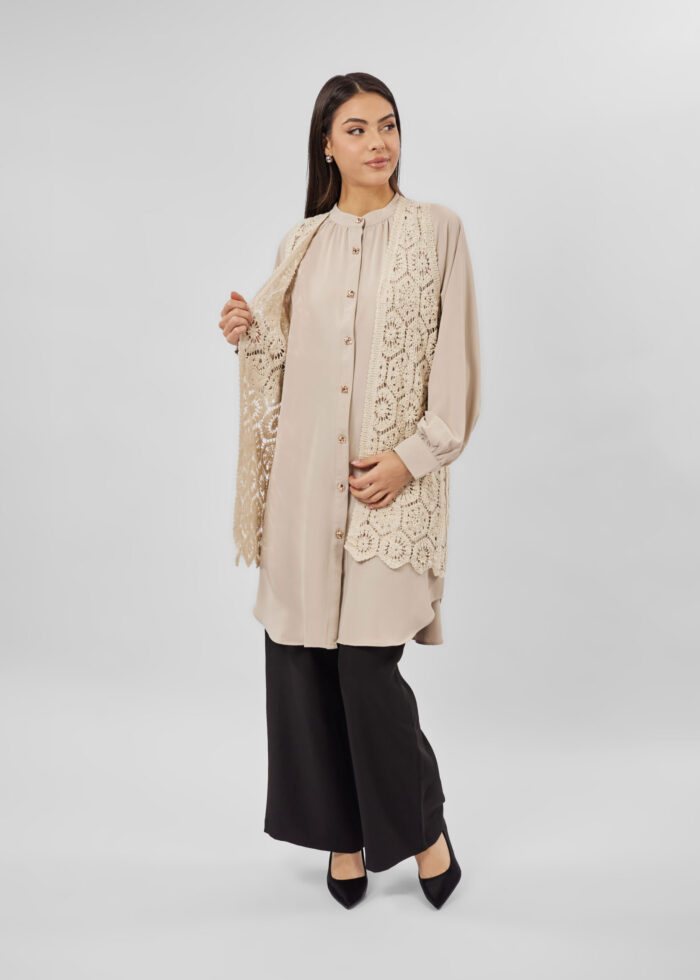 Women Crochet Vest - Image 1