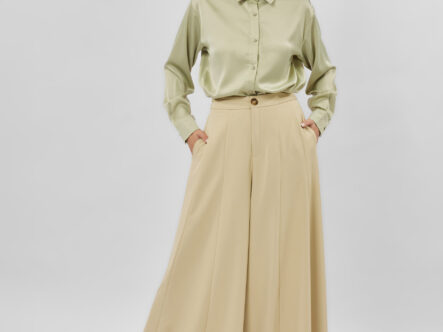 Women Satin Plain Shirt
