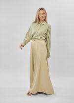 Women Satin Plain Shirt - Image 2