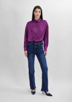 Women Satin Plain Shirt