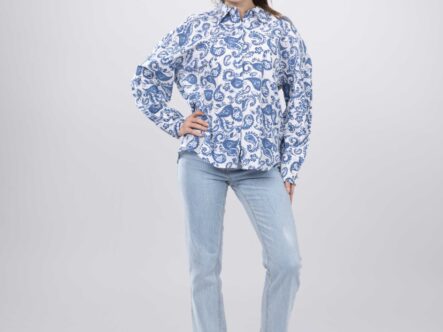 قميص نسائي معرق