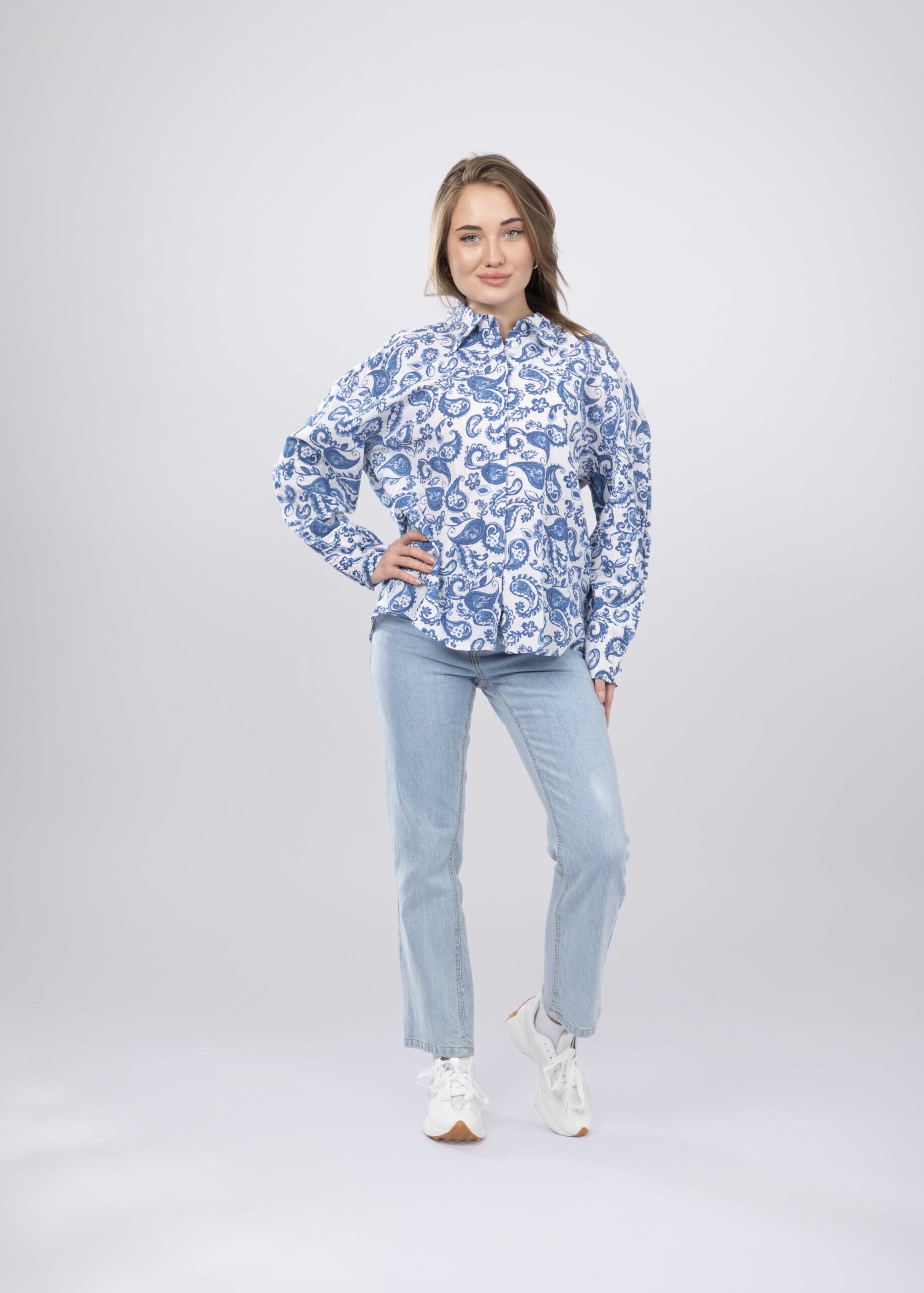 6125204065605-a Women Printed Shirt - Image 1