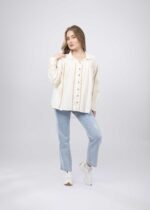 قميص نسائي مزين بتطريز