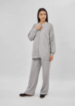 ⁦بنطلون نسائي واسع بنقش⁩ - الصورة ⁦2⁩