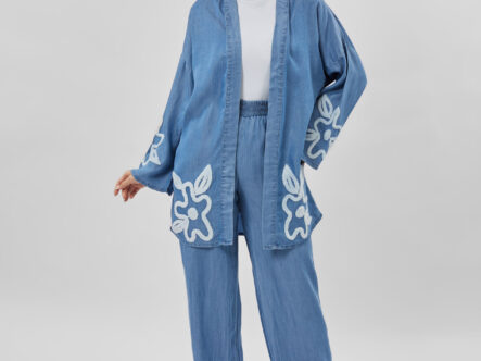 Women Denim Flow Trouser