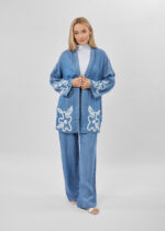 Women Denim Flow Trouser - Image 2