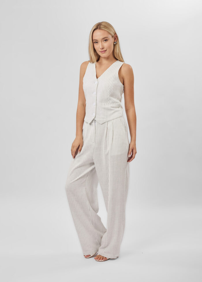 Women Striped Flow Trouser - Image 2