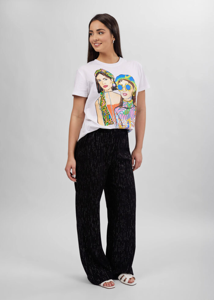 Women Striped Flow Trosuer - Image 2