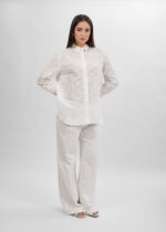 ⁦بنطلون نسائي واسع مطرز⁩ - الصورة ⁦2⁩