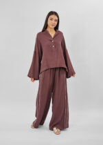 ⁦بنطلون نسائي واسع⁩ - الصورة ⁦2⁩