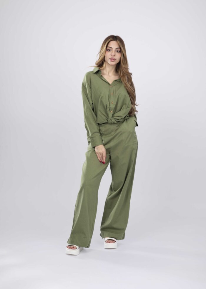 Women Plain Flow Trouser - Image 1