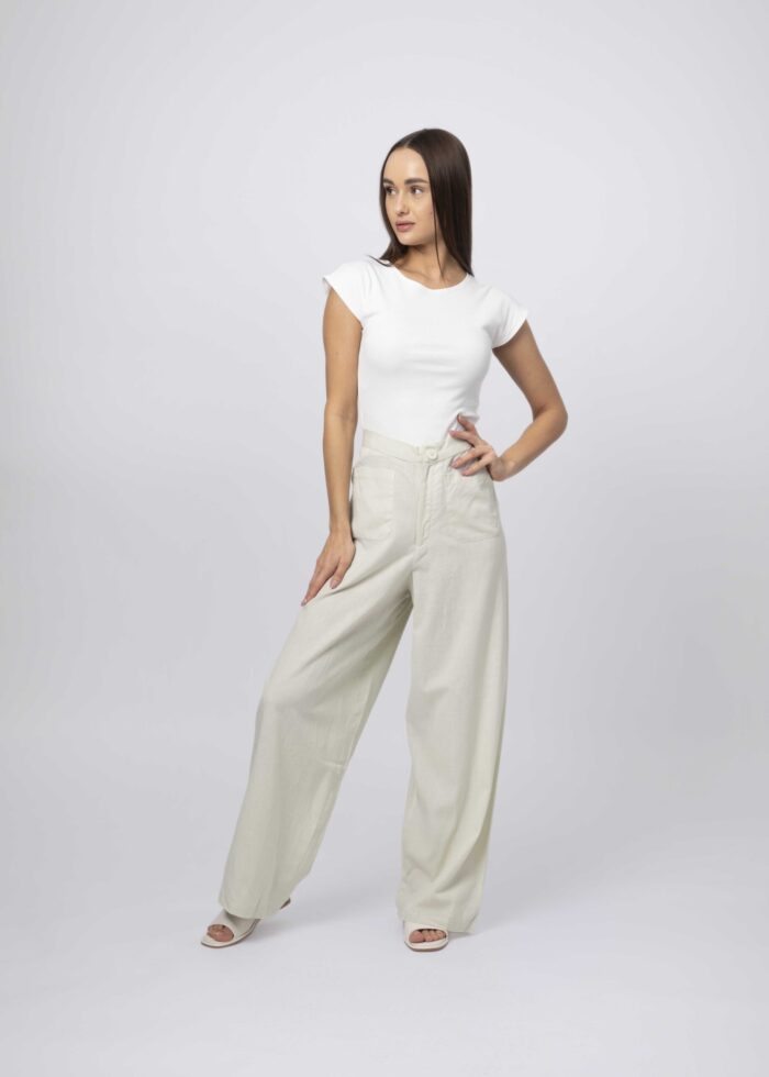 Women Plain Flow Trouser - Image 2