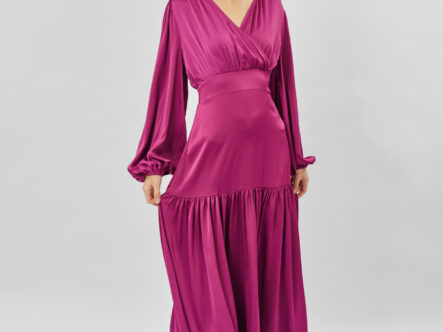 Women Plain Long Layers Dress