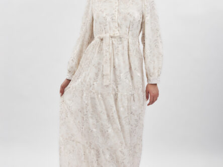 Women Printed Layers Long Dress