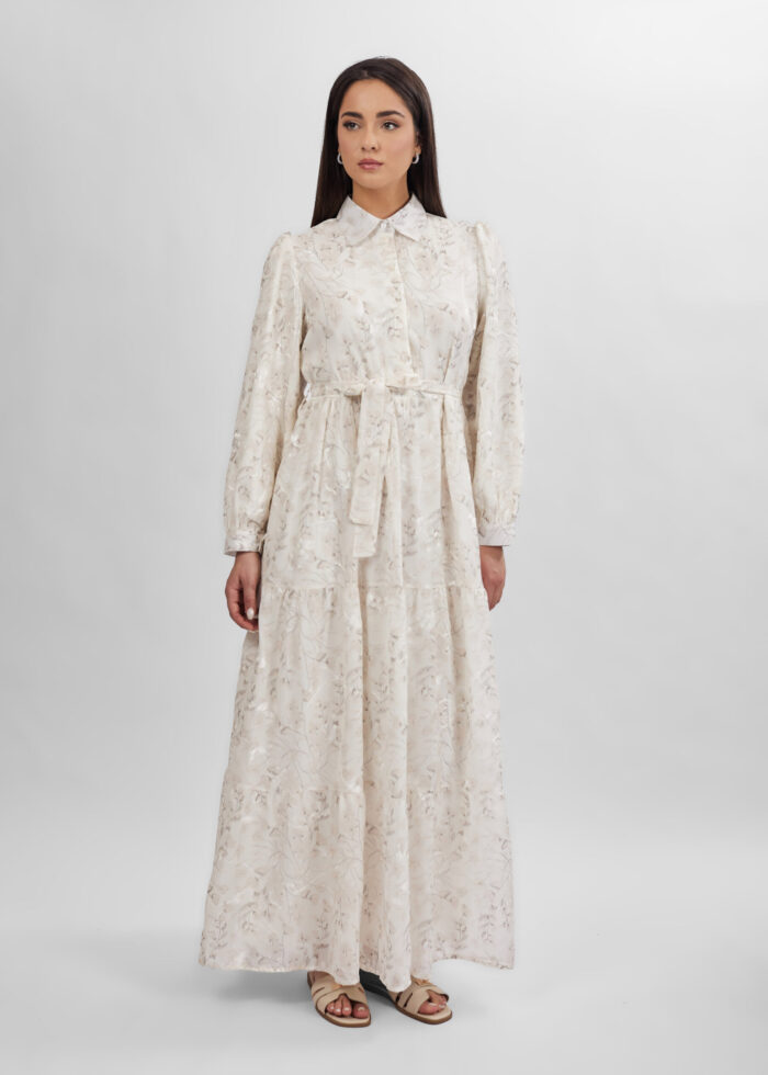 Women Printed Layers Long Dress - Image 2