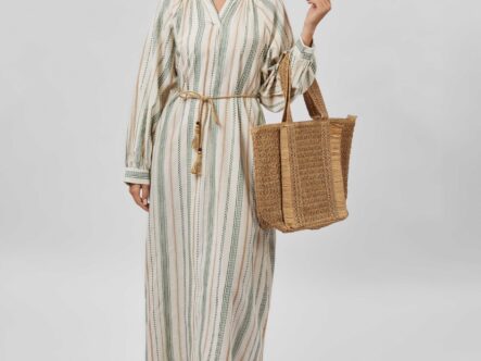 Women Striped Long Dress