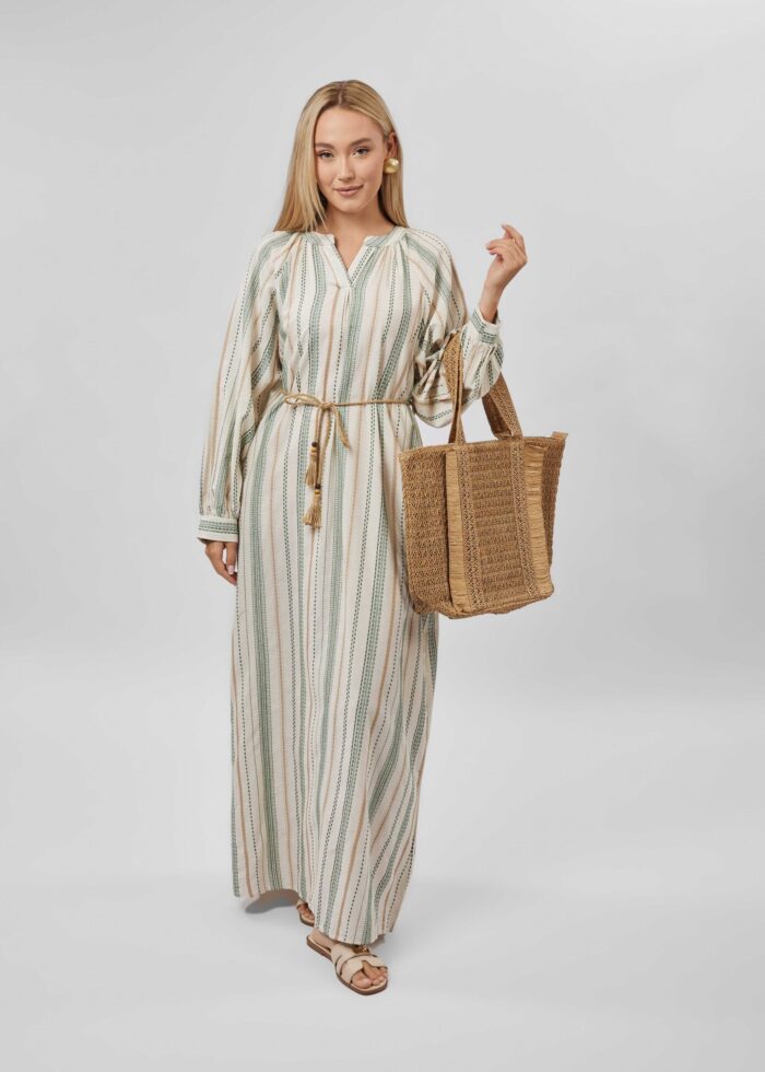 Women Striped Long Dress - Image 1