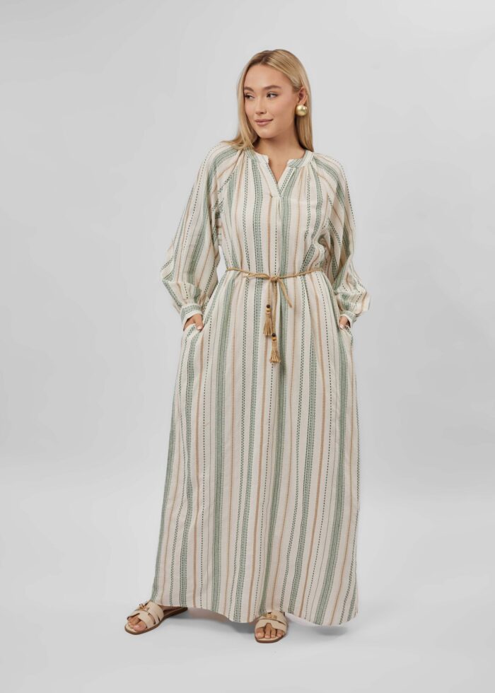 Women Striped Long Dress - Image 2