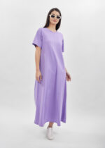 فستان نسائي سادة طويل