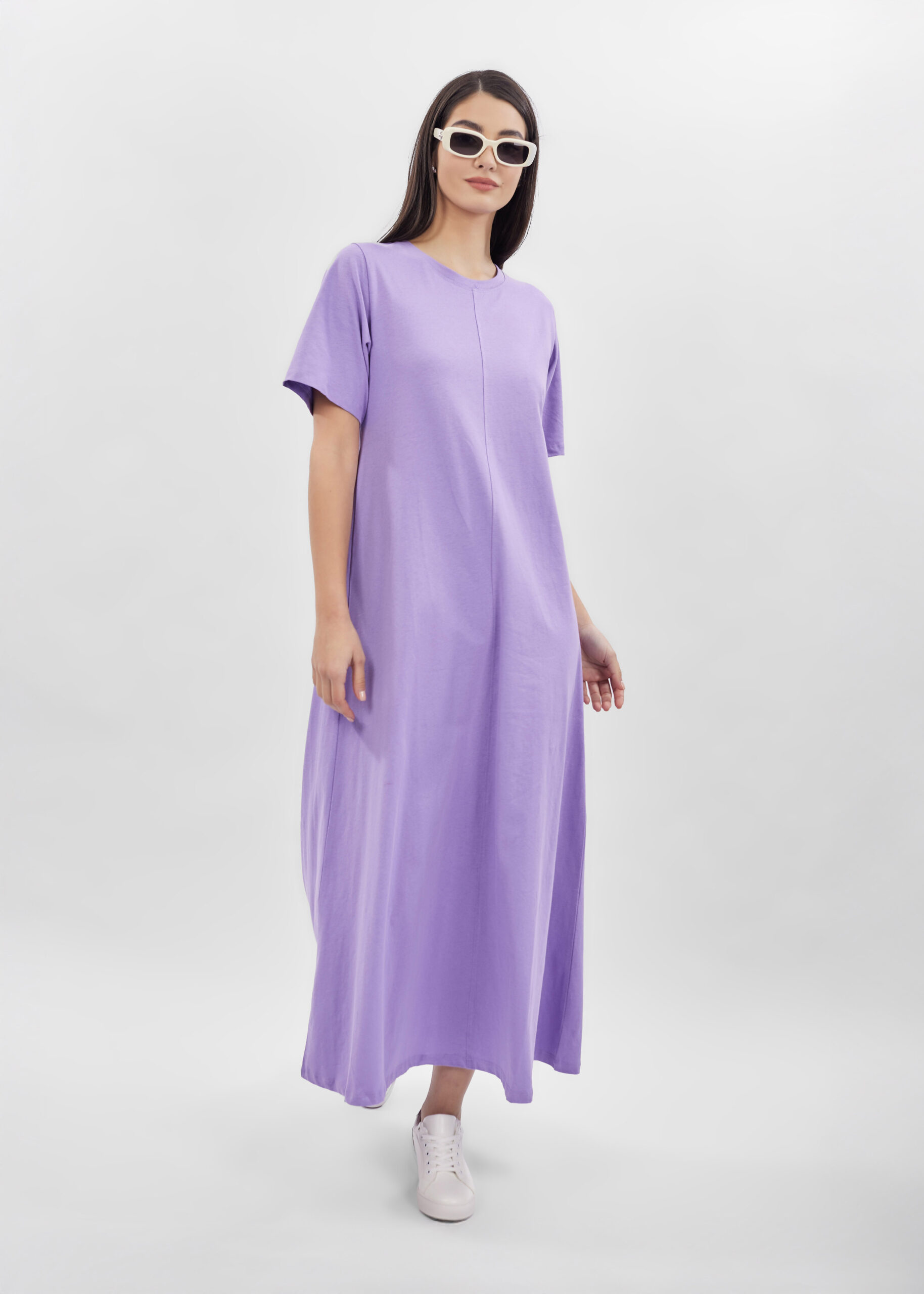 6125209025915-x فستان نسائي سادة طويل - الصورة 1